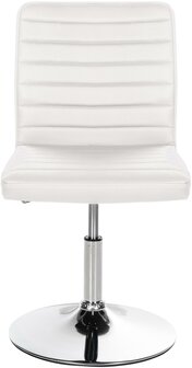 2-delige set eetkamerstoel Alves kunstleer, Wit