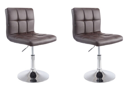 2-delige Lounger Pilmi V2 Kunstleer, Bruin