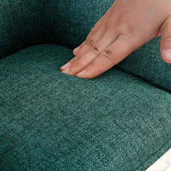 2-delige set stoel Toptin stof, Groen