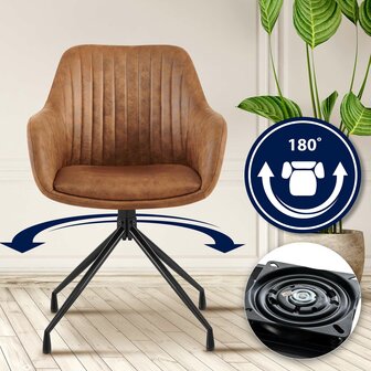 2-delige set eetkamerstoel Wilba Vintage, Grijs