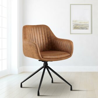 2-delige set eetkamerstoel Wilba Vintage, Grijs