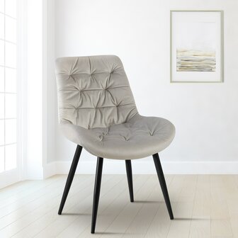 Set van 2 eetkamerstoelen Rissfird, Grijs