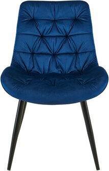 Set van 2 eetkamerstoelen Rissfird, Blauw