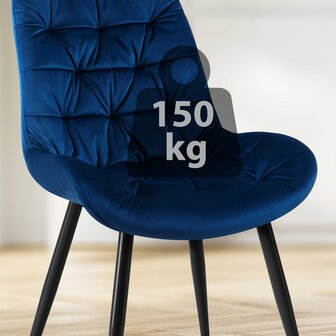 Set van 2 eetkamerstoelen Rissfird, Blauw