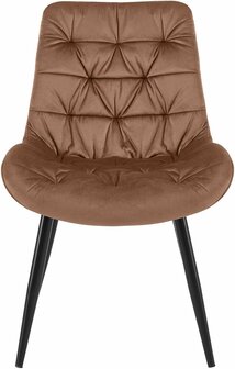 Set van 2 eetkamerstoelen Rissfird, Bruin