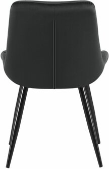 Set van 2 eetkamerstoelen Rissfird, Zwart