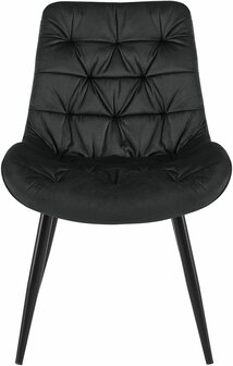 Set van 2 eetkamerstoelen Rissfird, Zwart