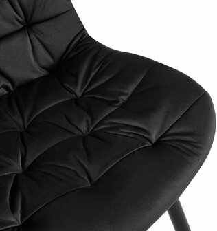 Set van 2 eetkamerstoelen Rissfird, Zwart