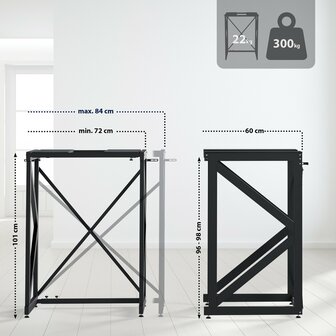 Wasmachineplank Celab, Zwart