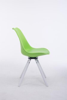 Bezoekersstoel Treyos Draaibaar Wit Rond, Groen
