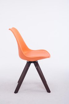 Bezoekersstoel Treyos Draaibaar Walnoot Square, Oranje