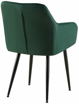 2-delige set eetkamerstoel Menott fluweel B, Groen