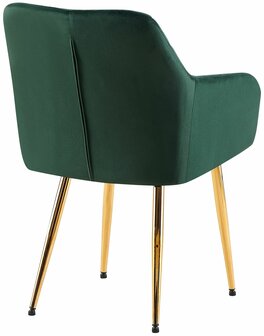 2-delige set eetkamerstoel Menott fluweel G, Groen