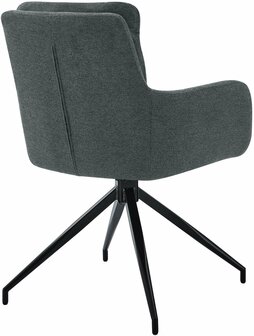 Set van 2 eetkamerstoelen Semors Stof, Grijs