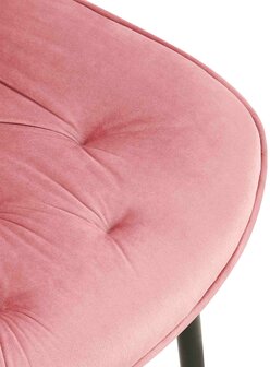 2-delige set eetkamerstoel Wellaca fluweel, 