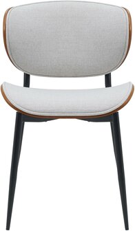 Set van 2 bezoekersstoelen Ined Stof, Creme