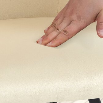 Eetkamerstoel Jeysia Fluweel, Creme