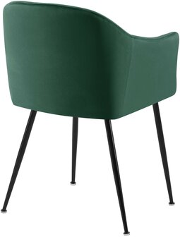 Eetkamerstoel Jeysia Fluweel, Groen