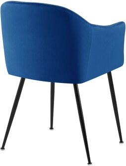 Eetkamerstoel Jeysia Fluweel, Blauw