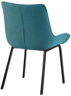 2-delige set stoel Sirindi stof zwart, 