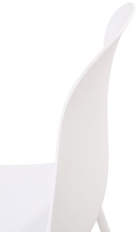 2-delige set stoel Hirdan, Wit
