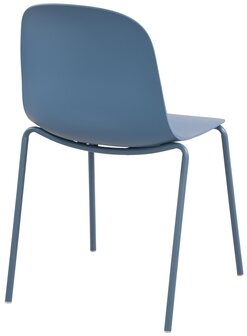 2-delige set stoel Hirdan, Blauw