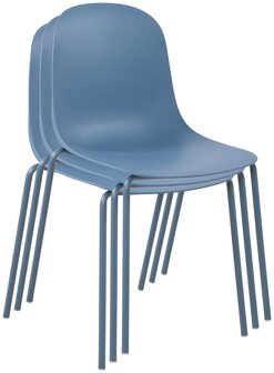 2-delige set stoel Hirdan, Blauw