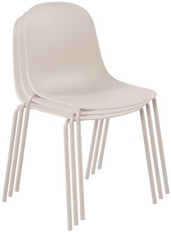 2-delige set stoel Hirdan, Grijs