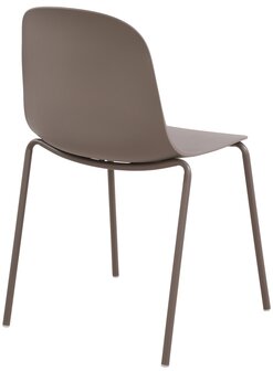2-delige set stoel Hirdan, Taupe