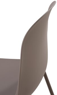 2-delige set stoel Hirdan, Taupe