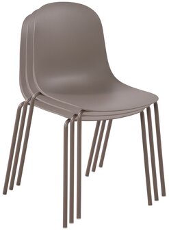 2-delige set stoel Hirdan, Taupe