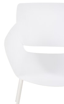 2-delige set stoel Ilpini, Wit