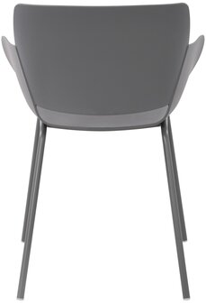 2-delige set stoel Ilpini, Grijs