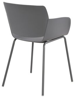 2-delige set stoel Ilpini, Grijs