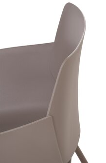2-delige set stoel Ilpini, Taupe