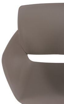 2-delige set stoel Ilpini, Taupe