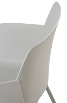 2-delige set stoel Ilpini, Grijs