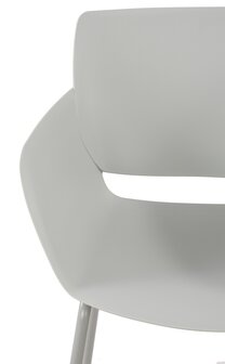 2-delige set stoel Ilpini, Grijs