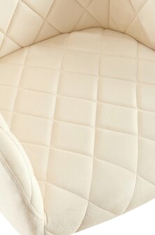 2-delige set eetkamerstoel Menott Fluweel G, Creme