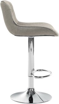 Barkruk Venoro Stof chroom, Taupe