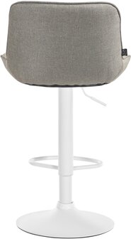 Barkruk Venoro Stof wit, Taupe