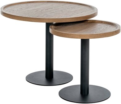 Bijzettafelset Espan, Bruin