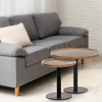 Bijzettafelset Espan, Bruin