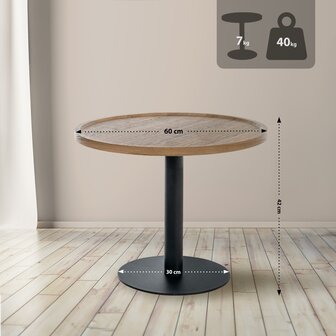 Bijzettafel Espan L, Bruin