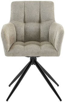 Eetkamerstoel Janoh Stof, Taupe