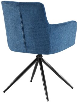 Eetkamerstoel Janoh Stof, Blauw