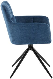 Eetkamerstoel Janoh Stof, Blauw