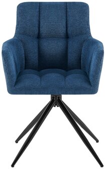 Eetkamerstoel Janoh Stof, Blauw