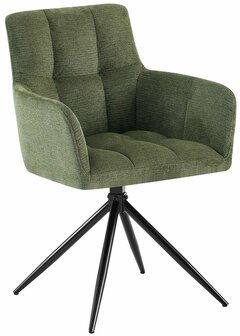 Eetkamerstoel Janoh Stof, Groen