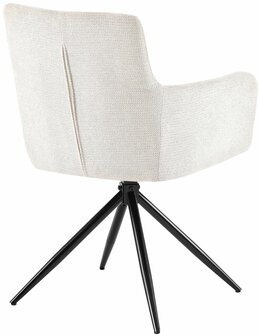 Eetkamerstoel Janoh Stof, Creme